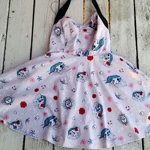 Hell Bunny Zoey Dress Skeleton Unicorns Skulls